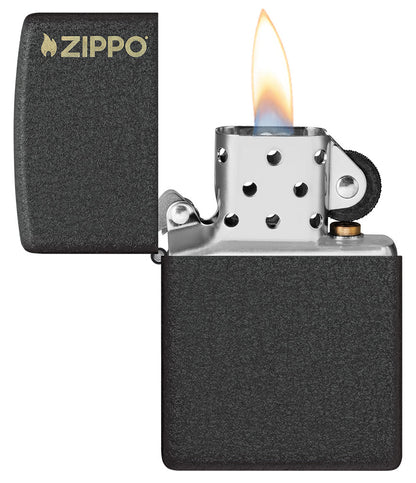 Klassisches Zippo Logo in Black Crackle®