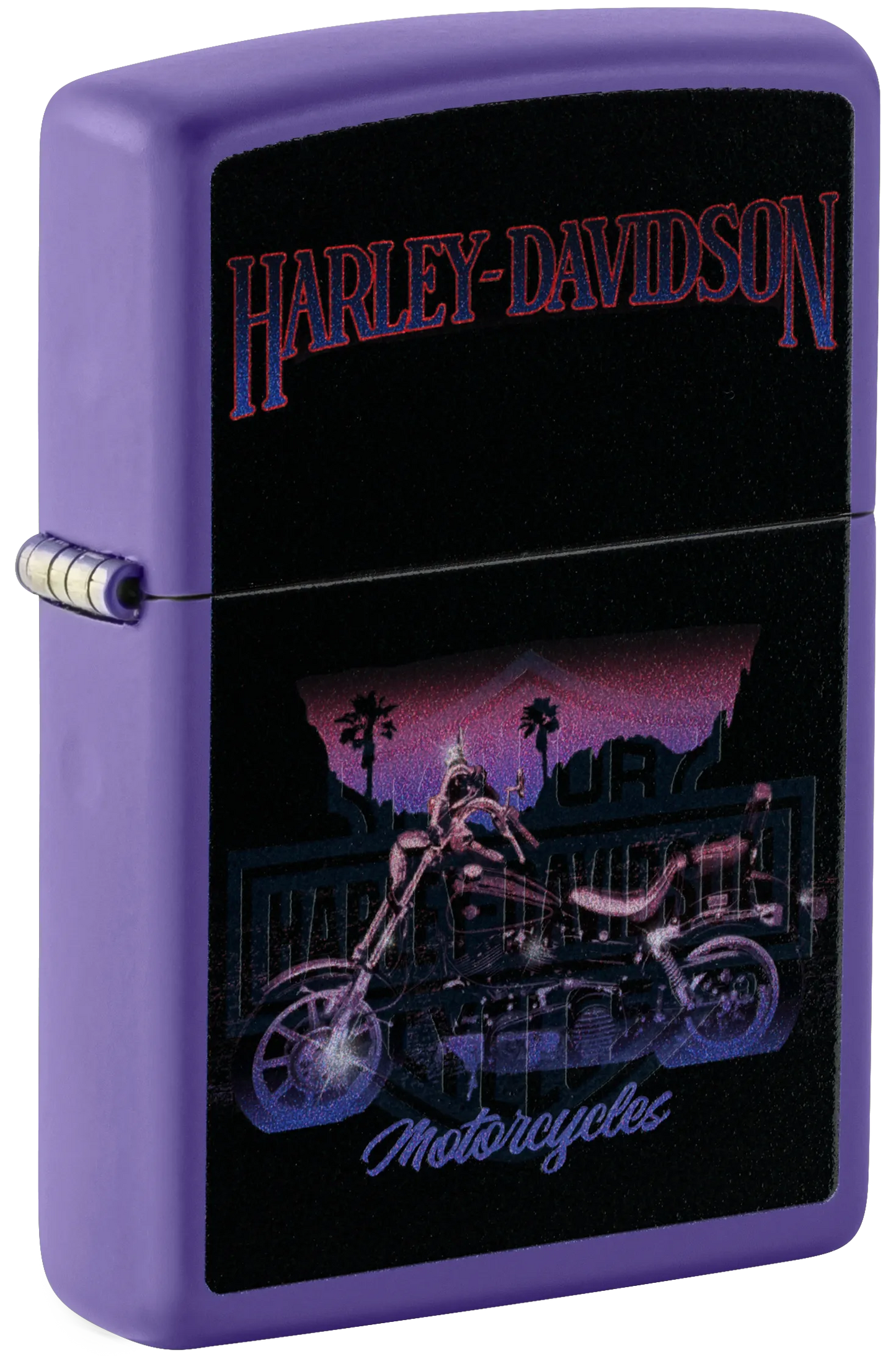 Harley-Davidson® Motiv in Schwarzlicht