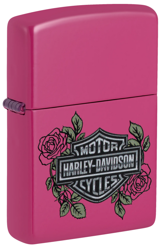 Harley-Davidson® mit Rosen