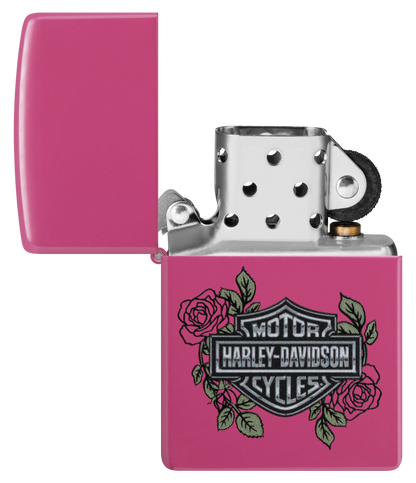 Harley-Davidson® mit Rosen