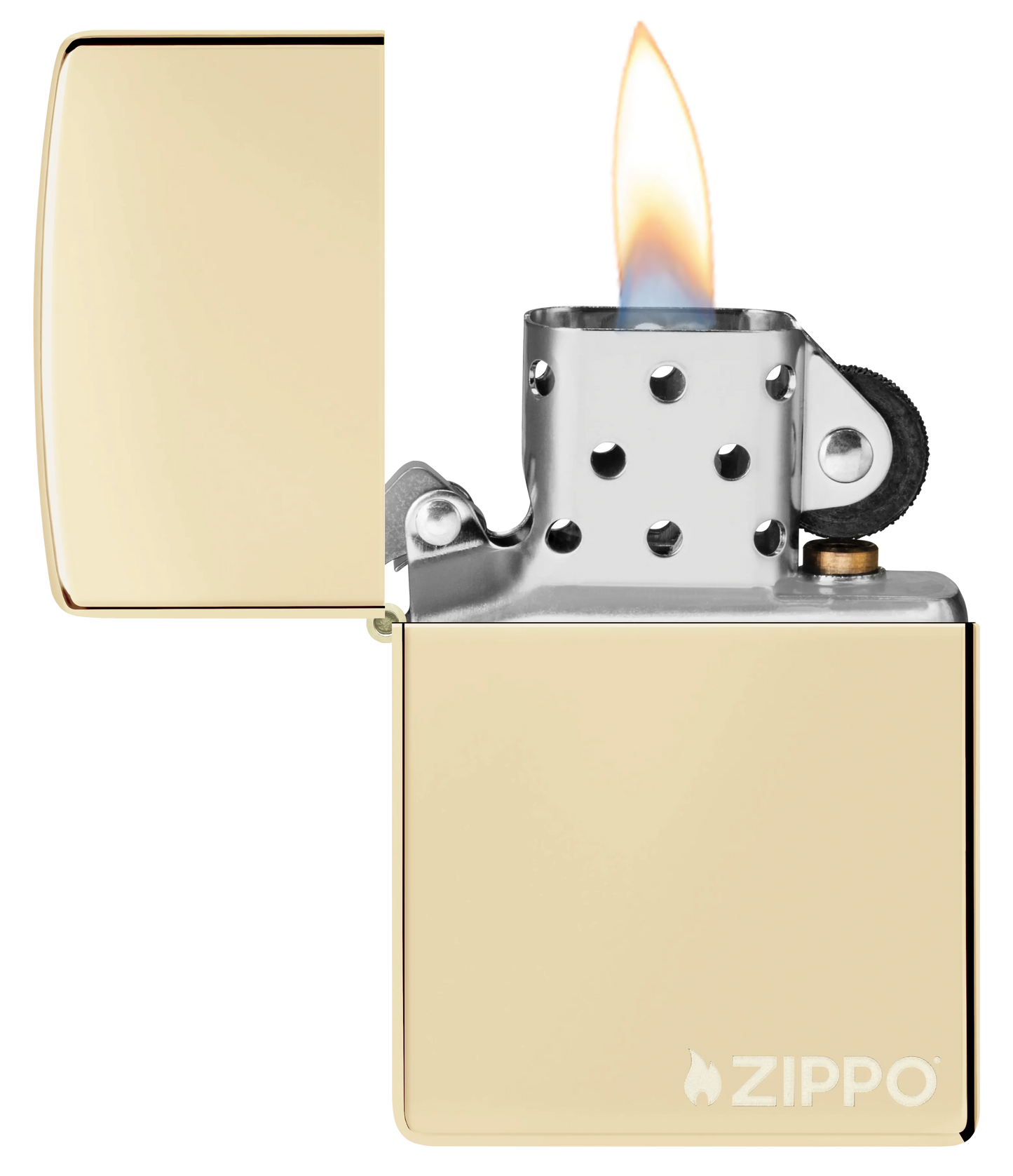 Klassisch champagnerfarben mit Zippo Logo