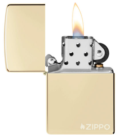 Klassisch champagnerfarben mit Zippo Logo