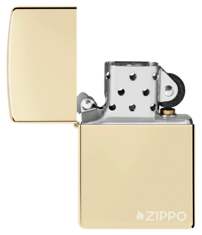 Klassisch champagnerfarben mit Zippo Logo