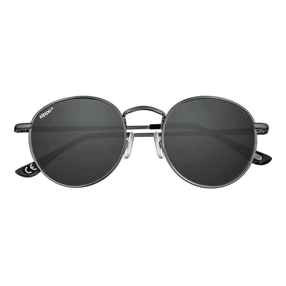 Black and white round sunglasses on sale