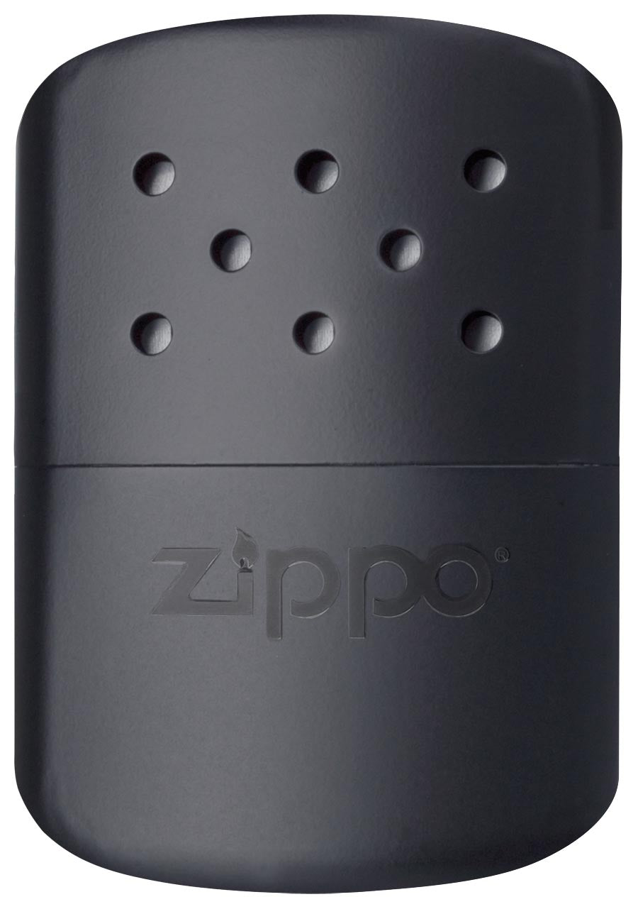 Frontansicht Hand Wärmer Zippo Schwarz